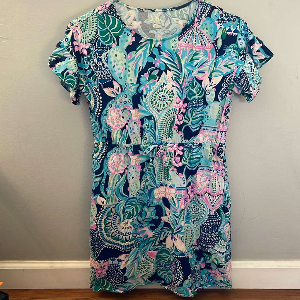 Lilly Pulitzer Stasia Dress Lookin' Sharp Size Xl (12-14)